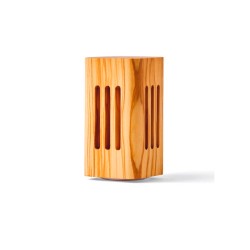 Difusor de madera de olivo con piedra pómez, cuadrado - Nature's Design