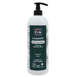 Champú ecológico fortalecedor para cabello fino y débil - NaturaBio Cosmetics