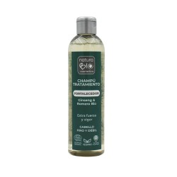 Champú ecológico fortalecedor con ginseng para cabello fino y débil - NaturaBio Cosmetics