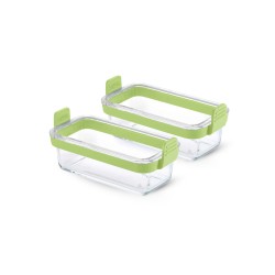 Juego de 2 recipientes de cristal para freidora de aire, 800 ml - Lekue