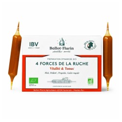 Ampollas de miel, polen, propóleo y jalea real, ecológico - Ballot-Flurin