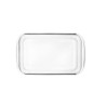 Fuente de borosilicato rectangular Kristall con tapa para horno, 30,5 cm - Ibili