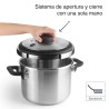 Olla rápida de acero inoxidable Sicuro, 8 l - Lacor
