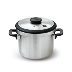 Olla rápida Sicuro de acero inoxidable, 4 l - Lacor