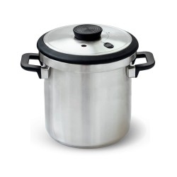 Olla rápida Sicuro de acero inoxidable, 8 l - Lacor