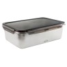 Fiambrera hermética de acero inoxidable rectangular Ecoinox Pro, con tapa, 6,6 litros - Lacor