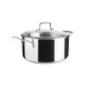 Olla de acero inoxidable con tapa, trichef, 24 cm - Lacor