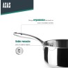 Cazo de acero inoxidable trichef, 14 cm - Lacor