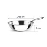 Wok de acero inoxidable, trichef, 28 cm - Lacor