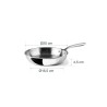 Sartén de acero inoxidable, trichef, 20 cm - Lacor