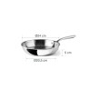 Sartén de acero inoxidable, trichef, 24 cm - Lacor