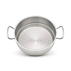 Vaporera de acero inoxidable Chef Classic - accesorio para cocer al vapor, 28 cm - Lacor