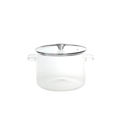 Olla de vidrio borosilicato con tapa, 1,5 l - Brandani