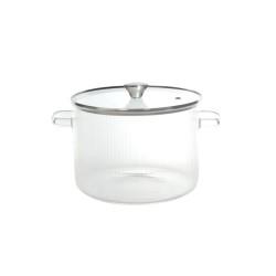 Olla de vidrio borosilicato con tapa, 3 l, Brandani