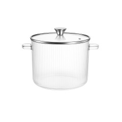 Olla de vidrio borosilicato con tapa, 3,5 l - Brandani