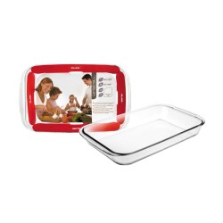 Fuente rectangular de borosilicato Kristall para horno, 30 cm - Ibili