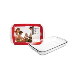 Fuente rectangular de borosilicato Kristall para horno, 23 cm - Ibili