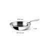 Sartén de acero inoxidable, trichef, 16 cm - Lacor