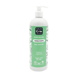 Aloe vera en gel, ecológico, 500 ml - NaturaBio Cosmetics