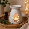 Difusor a vela de porcelana, liso - Kerzenfarm