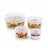 Juego de 4 tapas extensibles y transparentes de silicona Silikomart