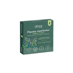 Pack de 4 pipetas repelentes para mascotas ecológicas - The Doog Life
