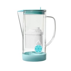 Jarra de vidrio filtradora de agua con filtro de coco, ClearDrops, 1,2 l - Alkanatur
