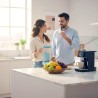 Jarra de vidrio filtradora de agua con baja emisión de magnesio y filtro de coco, ClearDrops, 1,2 l - Alkanatur