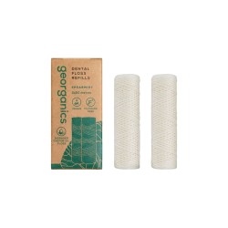 2 Recambios de hilo dental de bionylon vegetal sabor hierbabuena - Georganics