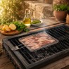 Parrilla doble de acero inoxidable de malla fina, 30 cm - Ibili
