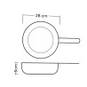 Sartén para barbacoa de acero inoxidable, 28 cm - Ibili
