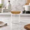 Tarro de vidrio con tapa de bambú, hermético, 500 ml - Brandani