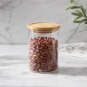 Tarro de vidrio con tapa de bambú, hermético, 500 ml - Brandani