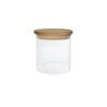 Tarro de vidrio con tapa de bambú, hermético, 500 ml - Brandani