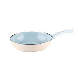 Sartén esmaltada beige, Nouvelle, 28 cm - Outlet