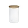 Tarro de vidrio con tapa de bambú, hermético, 1100 ml - Brandani