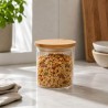Tarro de vidrio con tapa de bambú, hermético, 500 ml - Brandani