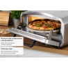 Horno para pizza de acero inoxidable con piedra giratoria - Unold
