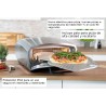 Horno para pizza de acero inoxidable con piedra giratoria - Unold