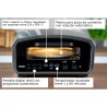 Horno para pizza de acero inoxidable con piedra giratoria - Unold