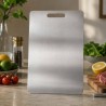 Tabla de cortar de acero inoxidable, grande - Brandani