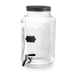 Dispensador de bebidas de cristal con grifo de acero inoxidable, 5,5l - Lacor