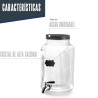 Dispensador de bebidas de cristal con grifo de acero inoxidable, 5,5l - Lacor