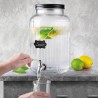 Dispensador de bebidas de cristal con grifo de acero inoxidable, 5,5l - Lacor