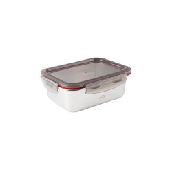 Fiambrera hermética de acero inoxidable rectangular Ecoinox, con tapa, 480 ml - Lacor