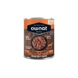 Comida húmeda para perros de pollo y zanahoria, Wertline, 395 g - Ownat