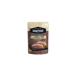 Comida para gatos de pavo y pollo sin cereales, wetline, 85 g - Ownat
