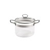 Olla de vidrio borosilicato con tapa, 3,6 l - Belissam