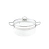 Olla de vidrio borosilicato con tapa, 4,2 l - Belissam