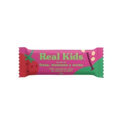 3 Barritas para niños de fresa, manzana y avena sin gluten, ecológicas - Real Kids